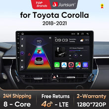 Junsun Wireless CarPlay Android Auto Radio For Toyota Corolla 2018 - 2021 Car Intelligent Systems RDS BT WiFi 2 din