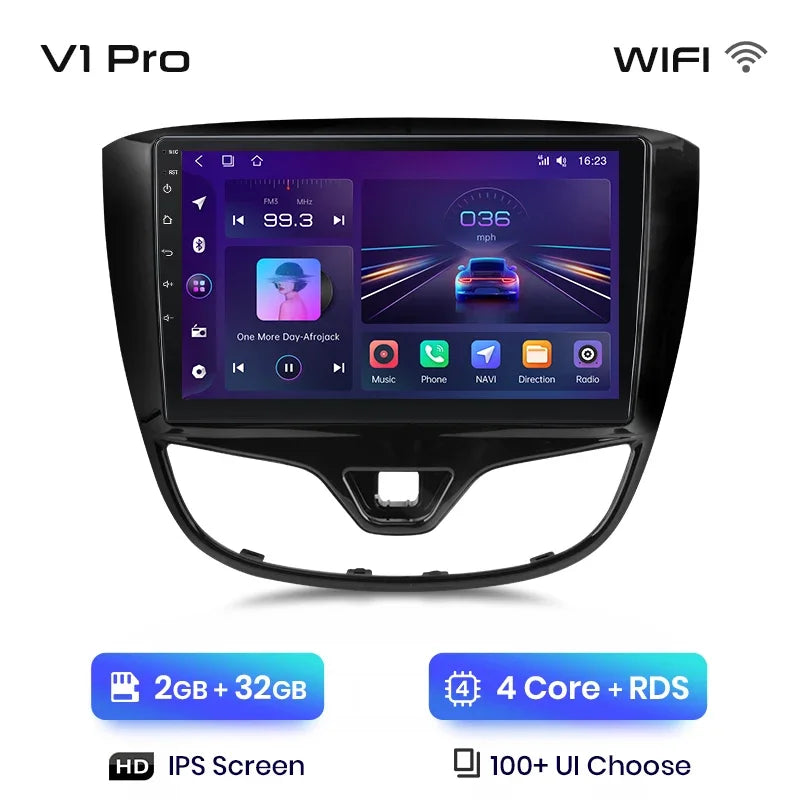 Junsun Wireless CarPlay Android Auto Radio For Opel Karl 2017 2018 2019 2020 Car Intelligent Systems RDS BT WiFi 2 din