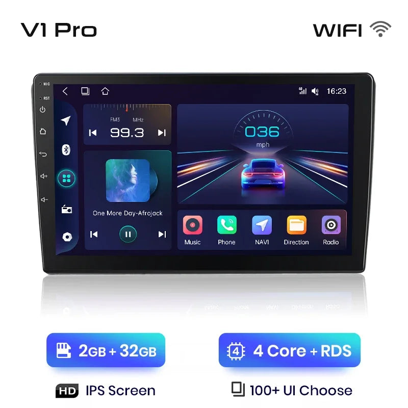 Junsun Wireless CarPlay Android Auto Radio For VOLKSWAGEN CARAVELLE 2015+ Car Intelligent Systems RDS BT WiFi 2 din