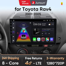 Junsun V1 Plus Car Radio For Toyota RAV4 2001 - 2005 wireless CarPlay Android Auto car intelligent systems No 2 din 2din DVD