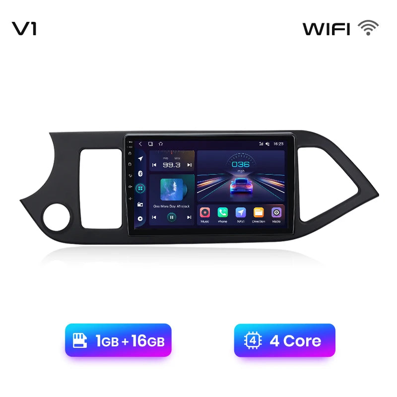 Junsun Car Radio For KIA Morning Picanto 2011 - 2016 wireless CarPlay Android Auto car intelligent systems No 2 din 2din DVD