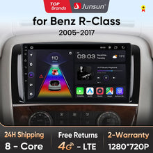 Junsun V1 Wireless CarPlay Android Auto Radio For Mercedes Benz R-Class W251 R300 R280 R320 2005-2017 Car Multimedia autoradio