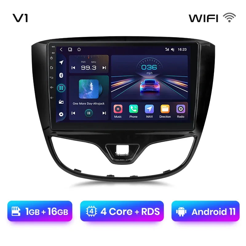 Junsun Wireless CarPlay Android Auto Radio For Opel Karl 2017 2018 2019 2020 Car Intelligent Systems RDS BT WiFi 2 din