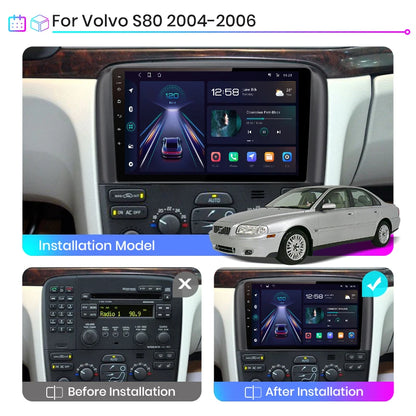 Junsun V1 Pro Für Volvo S80 1998 - 2006 Android Autoradio Autovideoplayer CarPlay Android Auto GPS Keine 2 Din 2din DVD 