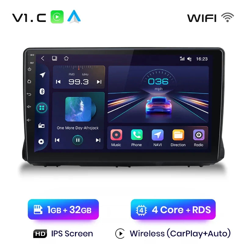Junsun Wireless CarPlay Android Auto Radio For Renault Sandero 2021 Car Intelligent Systems RDS BT WiFi 2 din - Junsun Official Store