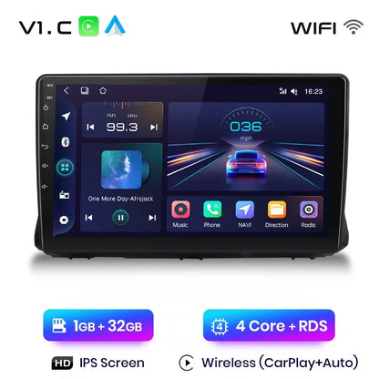 Junsun Wireless CarPlay Android Auto Radio For Renault Sandero 2021 Car Intelligent Systems RDS BT WiFi 2 din