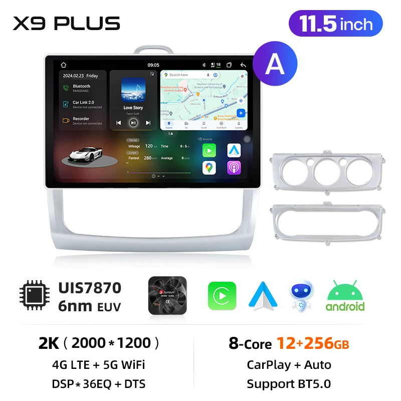 Junsun Wireless CarPlay Car Radio For Ford Focus 2 2004 2005 2006 2007-2011 Android Multimedia