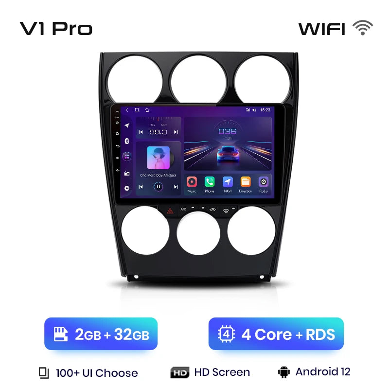 Junsun V1pro AI Voice Android Auto Radio for Mazda 6 2004-2015 Carplay 4G Car Multimedia GPS 2din autoradio