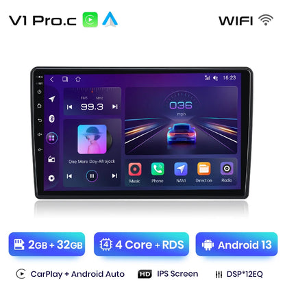 Junsun V1 Plus Autoradio für Skoda Fabia 2 2007–2014, kabelloses CarPlay Android Auto, intelligente Autosysteme, keine 2-Din-DVD 
