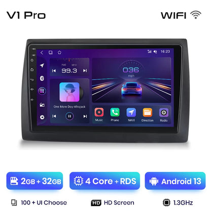 Junsun V1 Plus Car Radio For Fiat Stilo 2001 - 2010 wireless CarPlay Android Auto car intelligent systems No 2 din 2din DVD