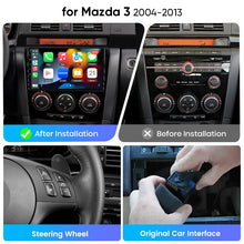 Junsun eSIM Wireless CarPlay Android Auto For Mazda 3 bk maxx axel 2004 2005 2006 2007 2008 2009-2013 2Din Autoradio RDS BT DSP