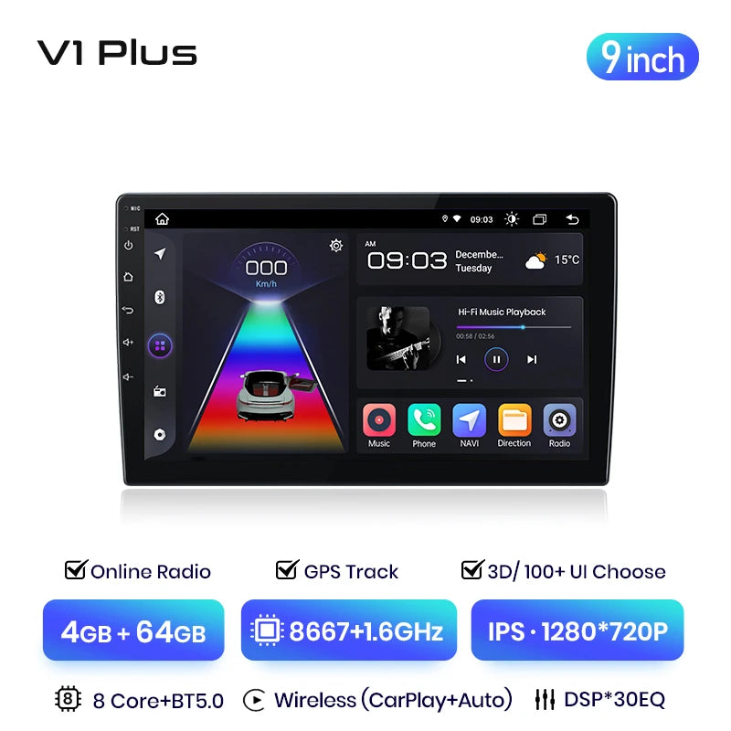 Junsun V3 Plus 2K Android 13 Wireless CarPlay Android Auto Car Intelligent Systems For Volvo S80 1998 - 2006 7870 Autoradio