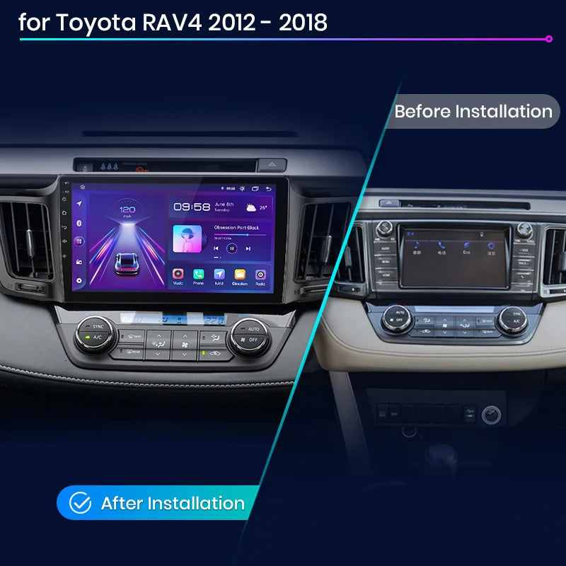 Junsun V1pro AI Voice 2 din Android Auto Radio for Toyota RAV4 RAV 4 2012 - 2018 Carplay 4G Car Multimedia GPS 2din autoradio