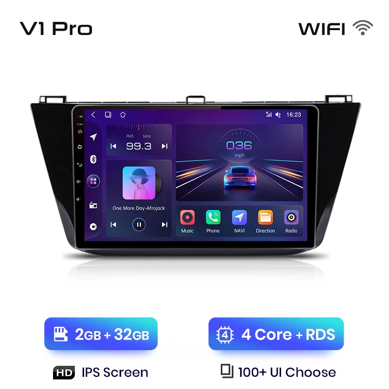 Junsun V1pro Android Auto Radio for VW Volkswagen Tiguan 2016-2020 Carplay 4G Car Multimedia GPS 2din autoradio