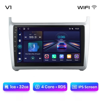 Junsun Wireless CarPlay Android Auto Radio For VOLKSWAGEN POLO 2014 Car Intelligent Systems RDS BT WiFi 2 din