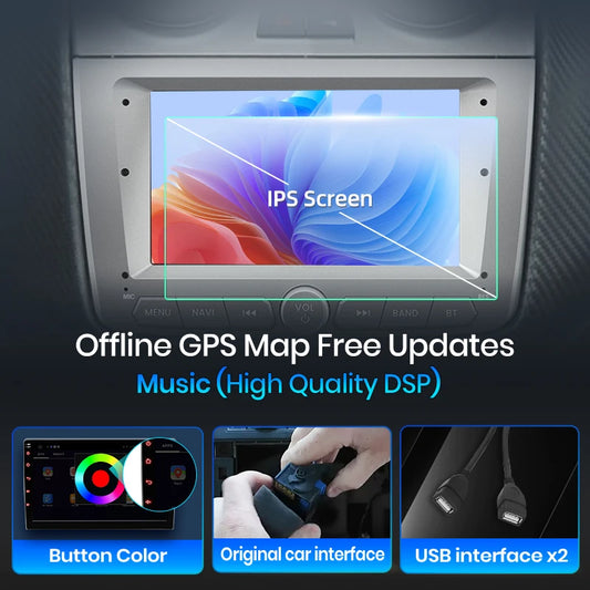 Junsun Wireless CarPlay Car Radio For Alfa Romeo Mito 2008 2009 2010-2012 Android Multimedia
