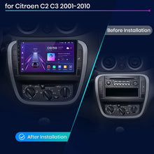 Radio Junsun V1 Plus para Citroën C2 C3 2001-2010 con CarPlay inalámbrico, Android Auto, sistema inteligente para coche, 2 DIN, DVD. 