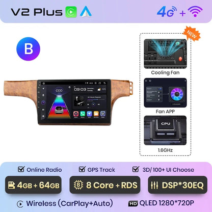 Junsun Wireless CarPlay Android Auto Radio For VOLKSWAGEN LAVIDA 2007 2008 2009 2010 Car Intelligent Systems RDS BT WiFi 2 din