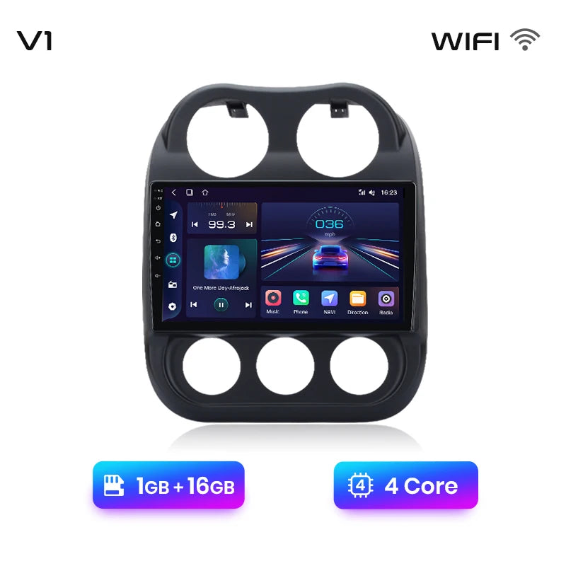 Junsun Car Radio For JEEP Compass Patriot 2010 - 2016 wireless CarPlay Android Auto car intelligent systems No 2 din 2din DVD