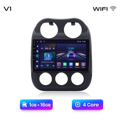 Junsun Car Radio For JEEP Compass Patriot 2010 - 2016 wireless CarPlay Android Auto car intelligent systems No 2 din 2din DVD