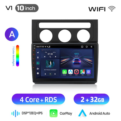 Junsun Wireless CarPlay Car Radio For Volkswagen Touran 1 2003 - 2010 Android Multimedia