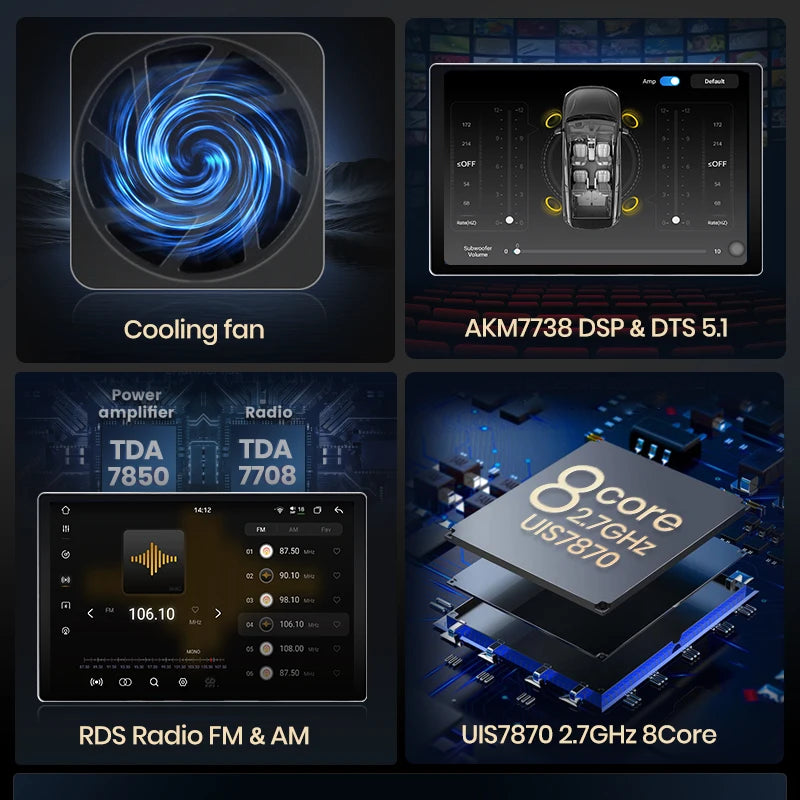 Junsun V3 Plus 2K Wireless CarPlay Android Auto Car Intelligent Systems For Volkswagen Multivan T5 2003-2015 Autoradio