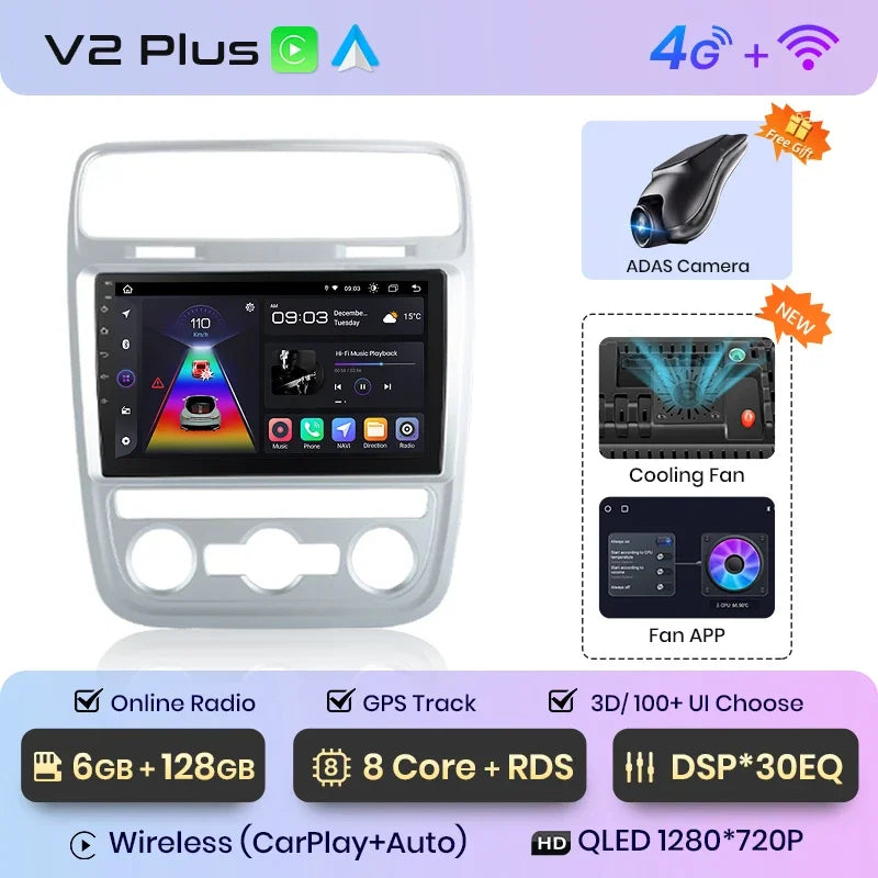 Junsun Wireless CarPlay Android Auto Radio For Volkswagen Scirocco 2015 Car Intelligent Systems RDS BT WiFi 2 din