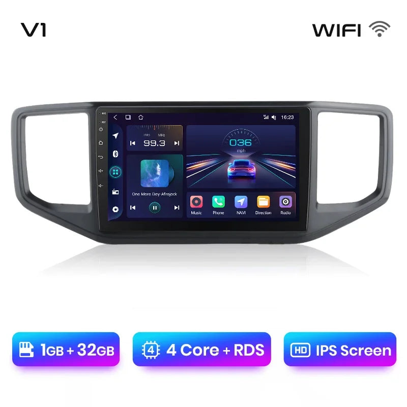 Junsun Wireless CarPlay Android Auto Radio For VOLKSWAGEN AMAROK 2017 Car Intelligent Systems RDS BT WiFi 2 din