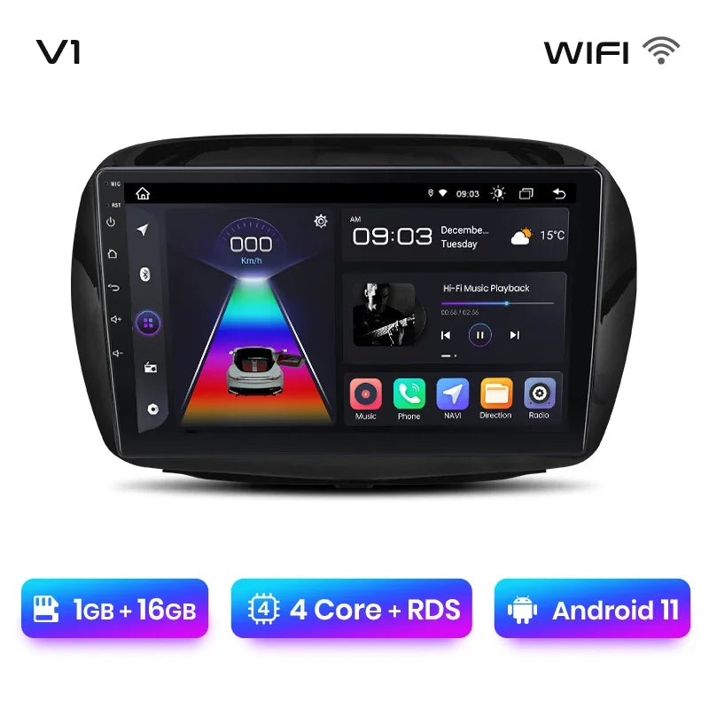 Junsun Wireless CarPlay Android Auto Radio For Honda Edix FRV 2004 2005 2006 2007-2009 Car Intelligent Systems RDS BT WiFi 2 din