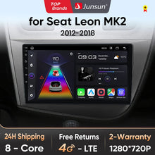 Junsun V1 Wireless CarPlay Android Auto Car Radio for  Seat Leon MK2 2005-2012 GPS Car Intelligent Systems Smart Autoradio