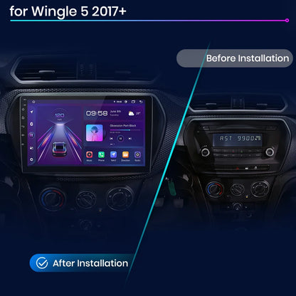 Junsun V1pro 2 Din Android Auto Radio for Great Wall Wingle 5 2017 2018 2019 2020 2021 Car Multimedia Autoradio