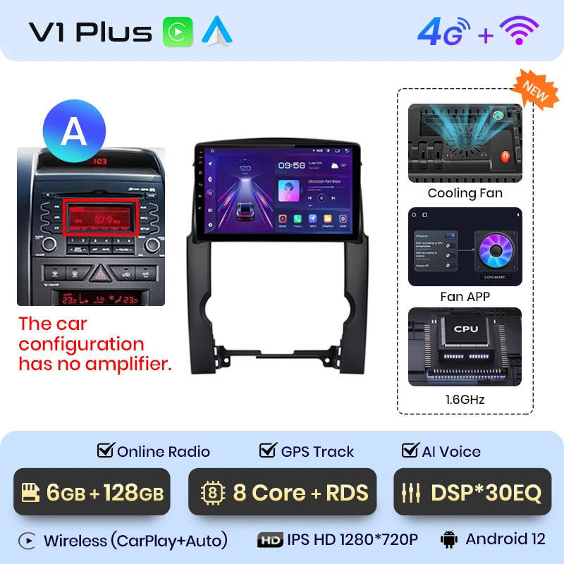 Junsun V1pro AI Voice 2 din Android Auto Radio For Kia Sorento 2 XM 2009 - 2012 Carplay Car Multimedia GPS 2din autoradio - Junsun Official Store