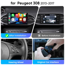Junsun eSIM Wireless CarPlay Android Auto For Peugeot 308 308S 2013 2014 2015 2016 2017 2 Din Autoradio RDS DSP auto accessories
