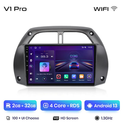Junsun V1 Plus Car Radio For Toyota RAV4 2001 - 2005 wireless CarPlay Android Auto car intelligent systems No 2 din 2din DVD