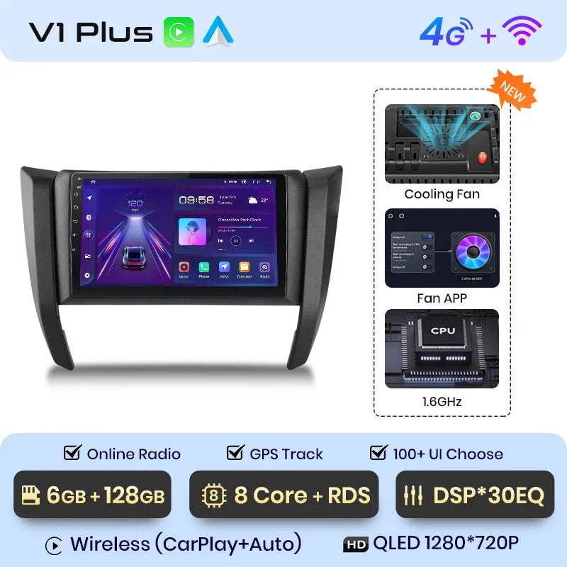 Junsun Wireless CarPlay Android Autoradio für Nissan Navara Frontier NP300 4 D23 2014-2021 Auto Intelligente Systeme RDS BT WiFi 