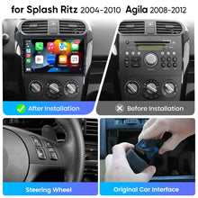 Junsun eSIM Wireless CarPlay Android Auto For SUZUKI Splash Ritz 2004-2010 Opel Agila 2008-2012 2Din RDS DSP auto accessories