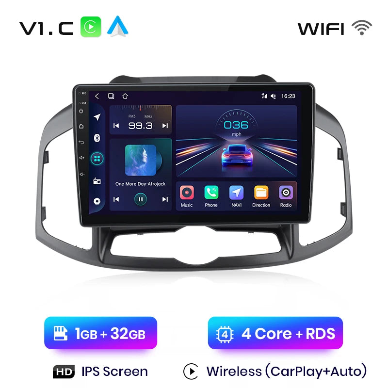 Junsun V1pro AI Voice Car Radio Android Auto Multimedia Player For Chevrolet Captiva 2011-2016 Carplay 4G 2din GPS autoradio
