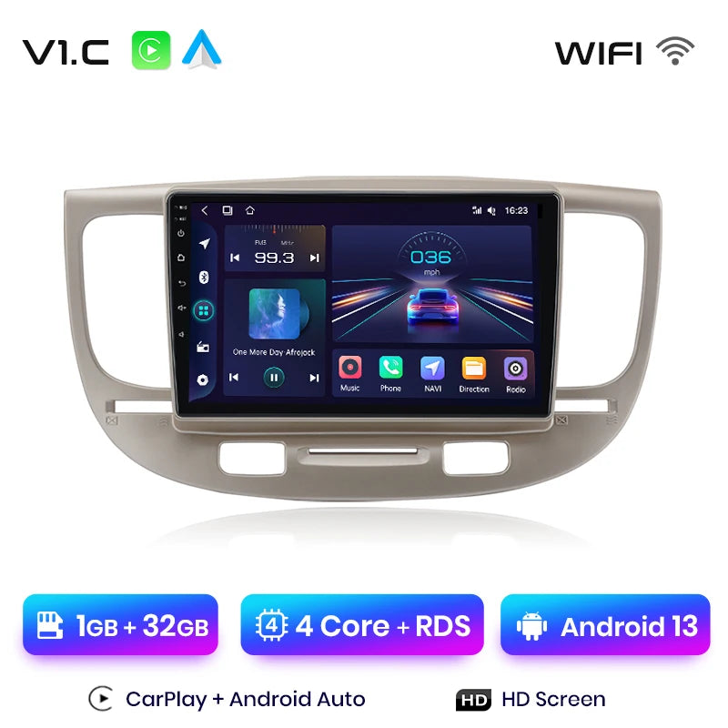 Junsun V1 Plus Car Radio For Kia RIO 2 2005 - 2011 wireless CarPlay Android Auto car intelligent systems No 2 din 2din DVD