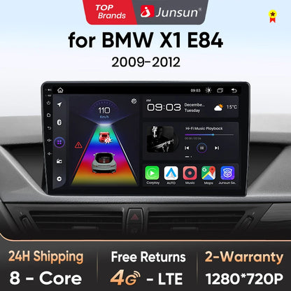 Junsun V1 Plus Car Radio For BMW X1 E84 2009 - 2015 wireless CarPlay Android Auto car intelligent systems No 2 din 2din DVD