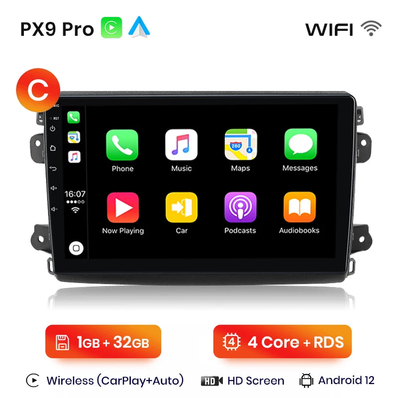 AWESAFE Wireless CarPlay Android Auto Autoradio For Fiat Ducato Peugeot Boxer 2 Citroen Jumper 2 2006 -2023 - Junsun Official Store
