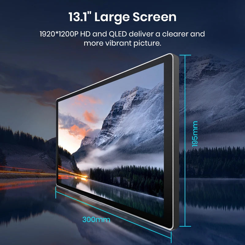 Junsun X7 MAX 13.1“ 2K CarPlay Android Auto Autoradio Für Mitsubishi Outlander 3 GF0W GG0W 2012-2018 Multimedia-Autoradio 