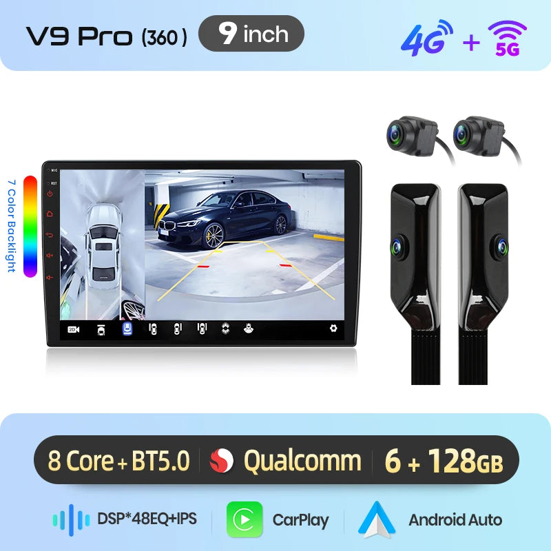 Junsun Wireless CarPlay Car Radio For Audi TT MK2 8J 2006-2014 Android Multimedia
