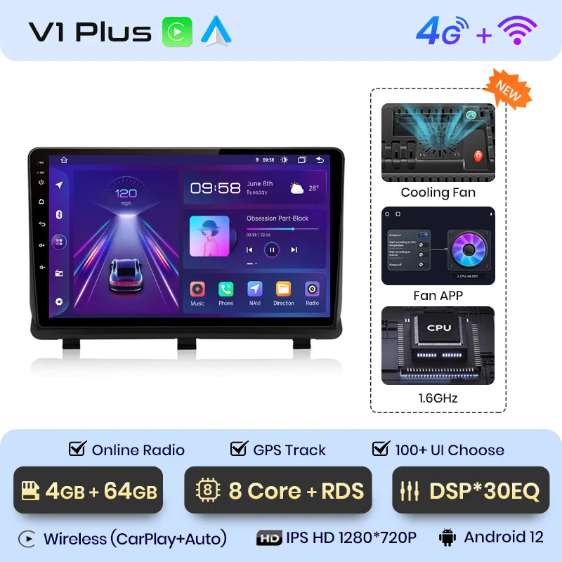 Junsun V1pro AI Voice Android Auto Radio For Opel Antara 2006 - 2017 Carplay 4G Car Multimedia GPS 2din autoradio - Junsun Official Store