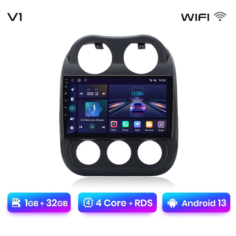 Junsun Car Radio For JEEP Compass Patriot 2010 - 2016 wireless CarPlay Android Auto car intelligent systems No 2 din 2din DVD