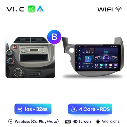 Junsun V1pro Android 10 AI Voice 4G Carplay RDS Car Radio Multimedia GPS For HONDA FIT JAZZ 2007-2013 2din autoradio bluetooth