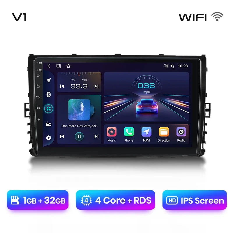 Junsun inalámbrico CarPlay Android Auto Radio para Volkswagen VW MQB POLO VI Jetta MK7 T6 Bora 2018, 2019, 2020, 2021 4G 2 din RDS BT 