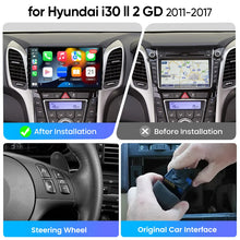 Junsun eSIM Android 14 Wireless CarPlay Android Auto Radio For Hyundai i30 I12 GD 2011-2017 RDS 4G GPS 2din auto accessories