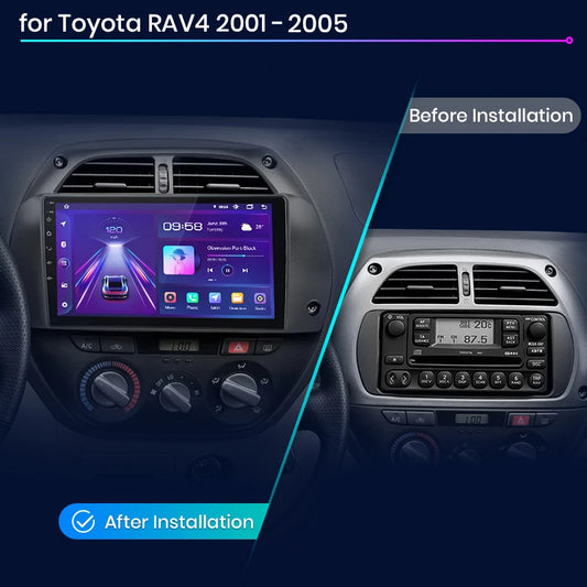 Junsun V1 Plus Car Radio For Toyota RAV4 2001 - 2005 wireless CarPlay Android Auto car intelligent systems No 2 din 2din DVD