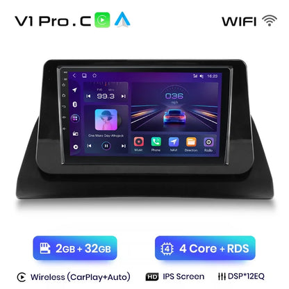 Junsun Wireless CarPlay Android Auto Car Radio For Renault Kangoo 2008 2009 2010 2011 2012-2018 Intelligent Systems Multimedia