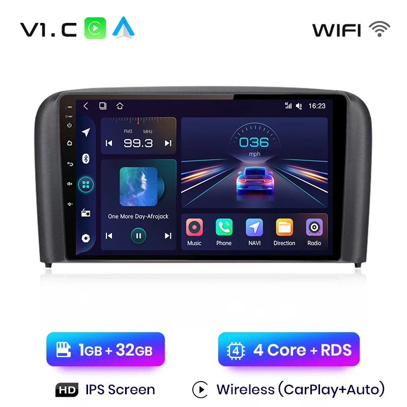 Junsun V1 Pro Für Volvo S80 1998 - 2006 Android Autoradio Autovideoplayer CarPlay Android Auto GPS Keine 2 Din 2din DVD 